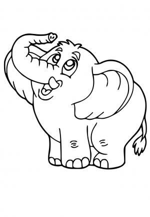 99++ Bức tranh tô màu con voi đẹp nhất cho bé mới tập tô - THCS Giảng Võ